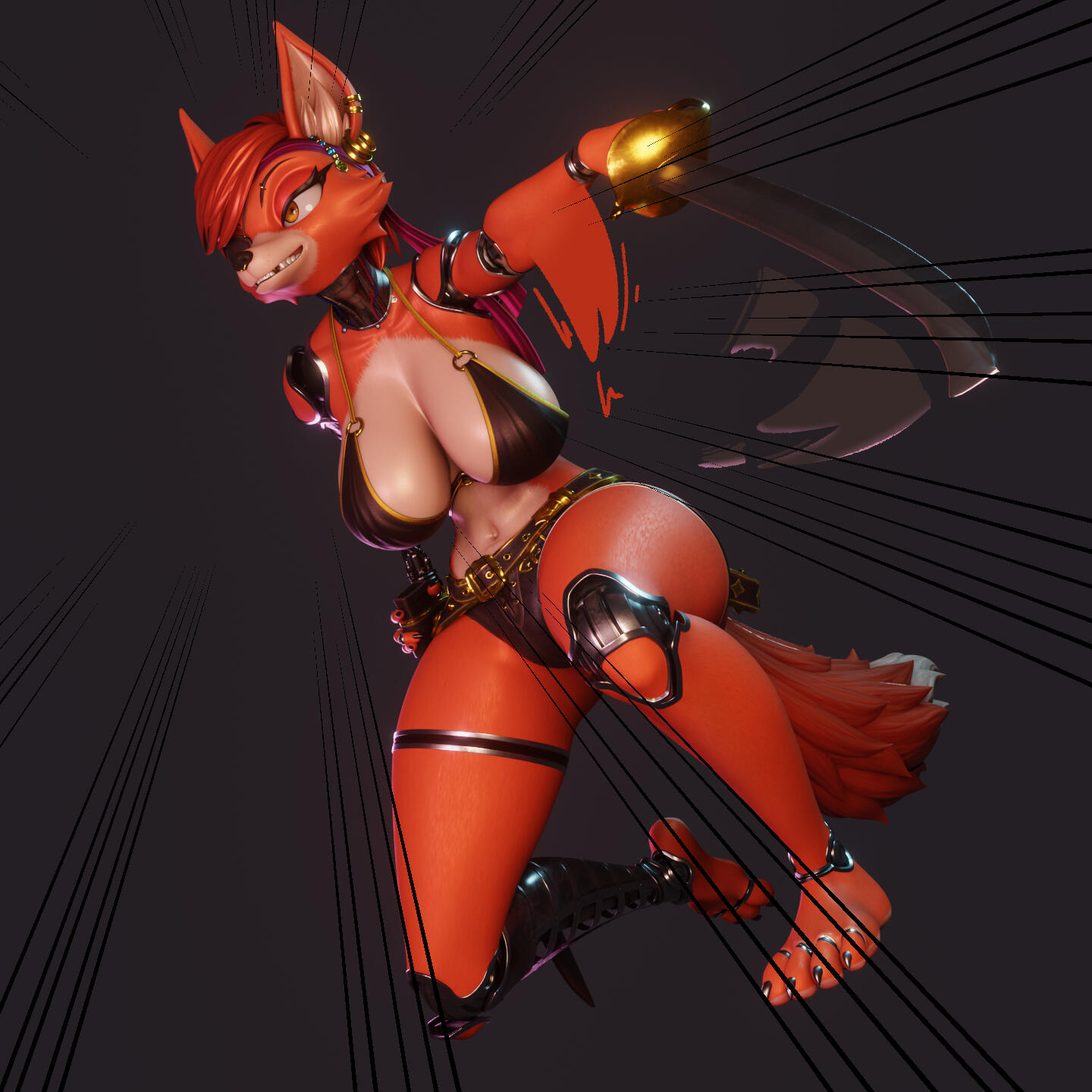 Action Pose (Model: MSplashDoggy)